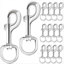 14 pezzi di moschettoni girevoli a occhiello da 3,19 pollici in lega di zinco, clip per bandiera a estremità