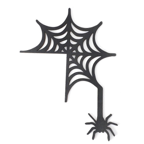 Διακόσμηση πινακίδας γωνίας πόρτας για το Halloween - αράχνη