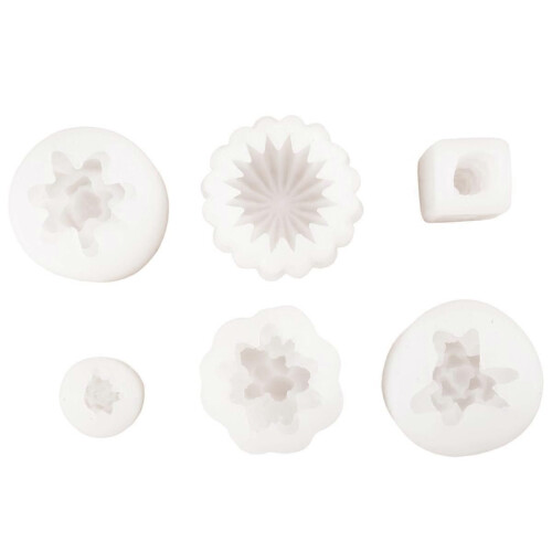 6 Pack Candle Silicone Molds,for Handmade Candle,Epoxy Resin,Wax