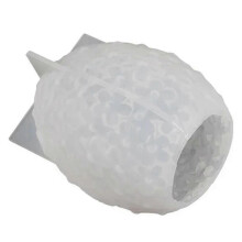 Carving Flower Egg Silicone Candle Mold,L