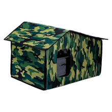Pet Shelter Foldable Warm Cat House for Outdoor Cats Cat Bed C