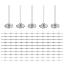 500Pcs Candle Wicks 1 Inch Low Smoke Candle Wick with Metal Tabs