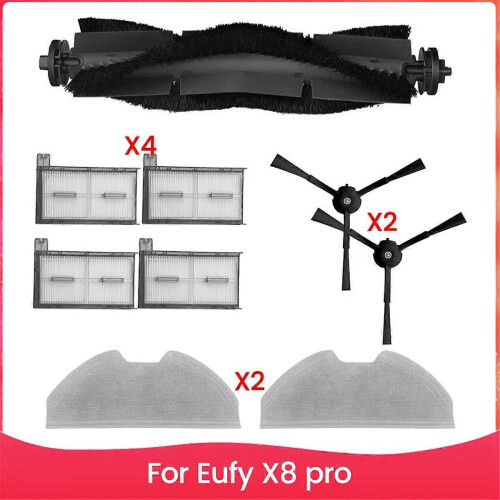 Ανταλλακτικά για Eufy X8 Pro, Κύρια πλευρική βούρτσα, φίλτρα 1