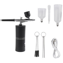 Airbrush Kit with Compressor Rechargeable Cordless Non-Clogging High-Pressure AirBrush Set for Nail Art Makeup Painting
