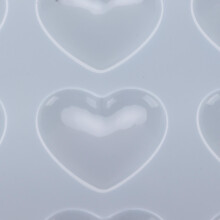 2Pcs Silicone Molds 9 Cavities Heart Shapes Epoxy Resin Drop Glue DIY Decoration Moulds