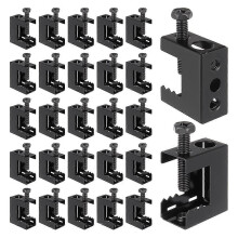 1/4"-20 Spring Steel Beam Clamps, 25 Pcs Beam Clamps Steel Small C Clamps