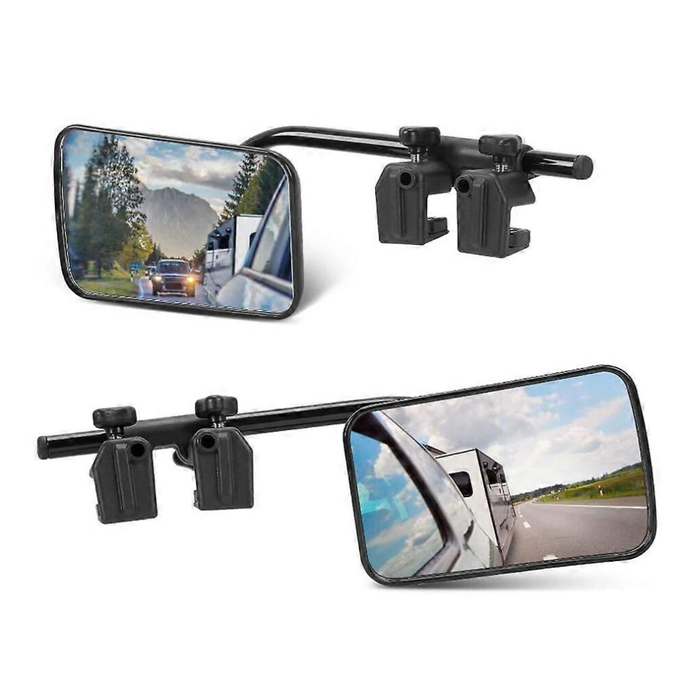 Car Rearview Mirror Towing Mirror Extend And Widen Of View Adjustable Tow Mirror For Rv Tractor Tow Truck Campers 9319739822175