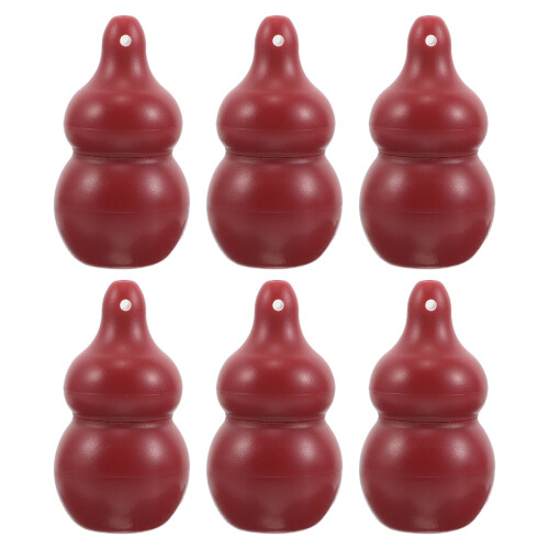 6Stk Mini Silikon Lippenpinsel Rot, Weicher Makeup Mit Kappe