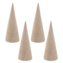 4Pièces Poteaux Décoratifs Bois Massif Style Vintage Pour Escaliers