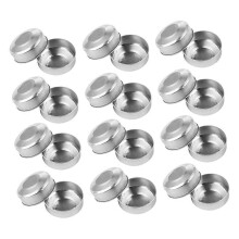 400pcs Aluminum Candle Box Candlestick Tealight Candle Dish DIY Candles Case Candle Tins Containers Empty Tea Light Case