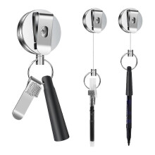 1 paquete de portalápices retráctil resistente con cordón retráctil universal, compatible con enfermeras