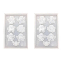 2X Little Angel Shape Silicone Mold for Resin DIY Clay UV Epoxy Resin Molds Pendant Jewelry Tools Mould