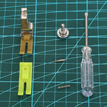 Bias Binder Foot Snap on MT18 DoubleDeck Sewing Machine Plastic Presser Clip on with Spring