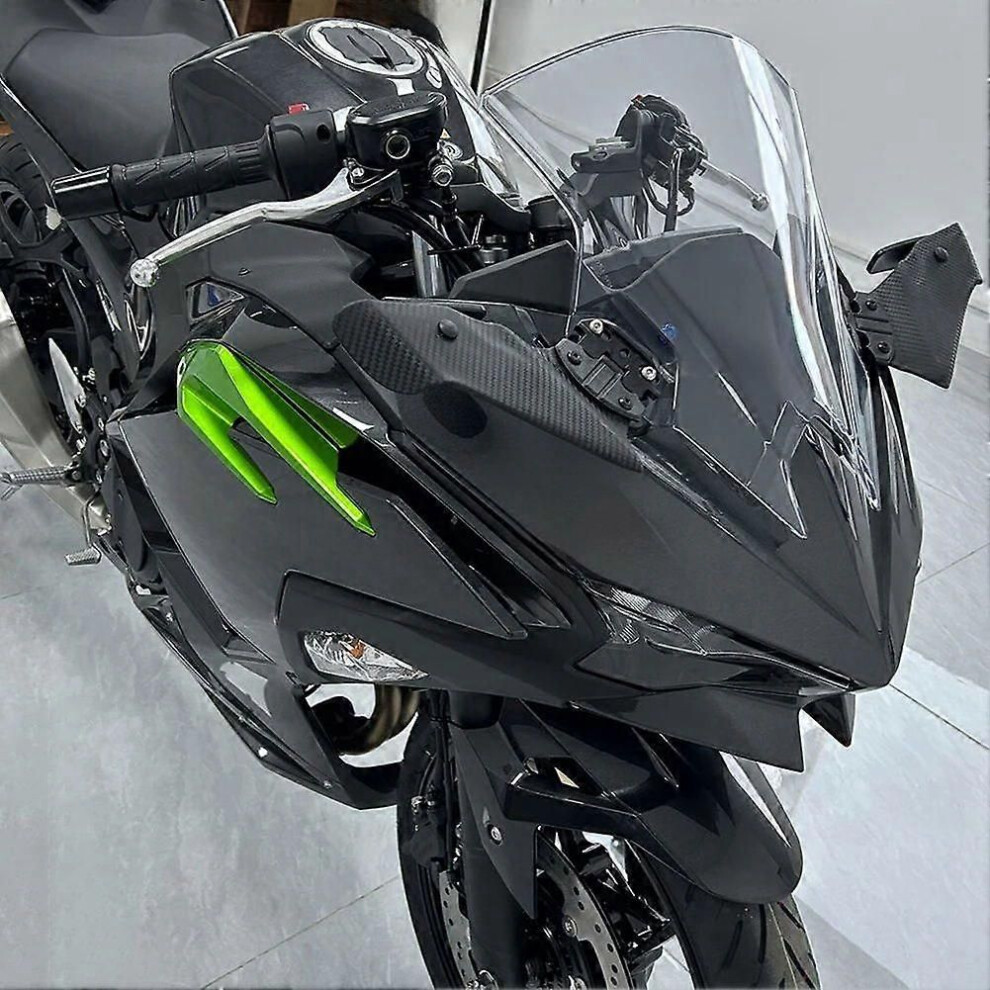 Motorcycle Side Winglet Kit Spoiler Fairing Rear View Mirror Fixed Wing Kit For Kawasaki Ninja 500 400 Ninja500 9319739818444