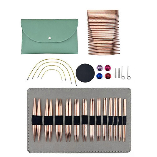 Set med 13 utbytbara rundstickor, rundstickor, stickor