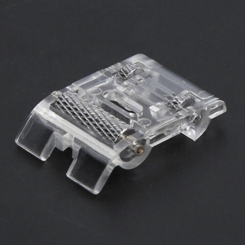 3Pcs Roller Foot Presser Transparent Plastic Practical Easy Use Sewing Essential Tool