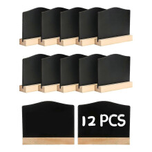 Confezione da 12 mini lavagnette, lavagnette per appunti da cucina con supporto, 10x7,2 cm, piccola