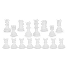 16Pcs Chess Mold for Resin Silicone Chess Resin Mold Chess Crystal Epoxy-Casting for Making Birthda