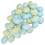 40 Pcs Easter Eggs Artificial Speckled Foam Eggs Pastel Green Blue Decorative Eggs 2.1in for Neutral Easter Table Decor 1