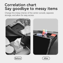 Center Console Dash Organizer for BYD Shark 6 2024 2025 Dashboard Tray Storage Box Accessories