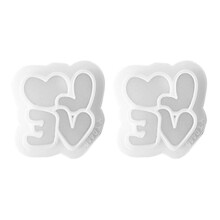 Valentine'S Day Series LOVE Earring Clay Mold Heart Pendant