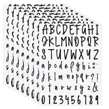 8 Blatt selbstklebendes Vinyl-Buchstaben- und Zahlenset, Buchstaben- und Zahlenaufkleber, DIY-Aufkleber,