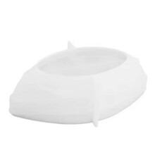 Candle Vessel Silicone Mold Oval Bowl Candle Boat Jar Molds Rope Pattern Epoxy Resin Storage Tray P