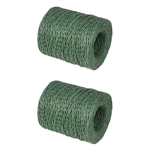 Corde Ruban Verte Solide Facile À Plier Pour Cadeaux Fleurs