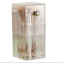 Makeup Brush Storage Tube Dust-Proof Loose Powder Brush Storage Box,C