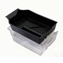 For BMW X3 2025 G45 Central Control Armest Box Storage Box Double Layer Console Organizer Interior Tidying Black