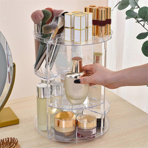 360 Rotating Makeup Organizer, Skincare Organizers 2