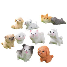 Niedliche Mini-Hundefigur aus Kunstharz – Miniaturfigur, ideal für Bonsai, Mikrolandschaften und Feengärten.