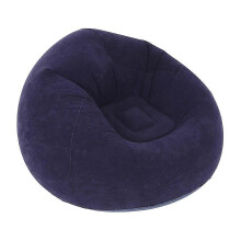 Large Inflatable Sofa Chair Flocking PVC Garden Lounge Beanbag Outdoor Furniture Camping Backpacking Bags(A)