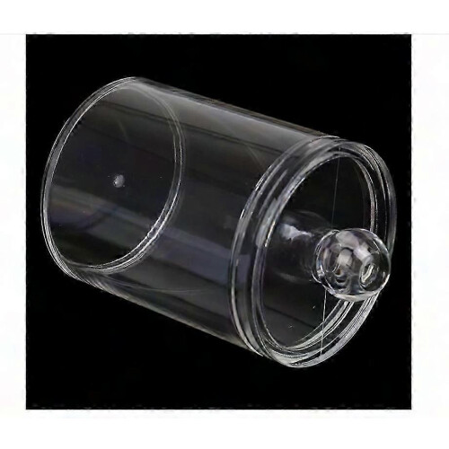 Decorative Apothecary Jar with Qtip Dispenser and Dustproof Lid - Stylish Storage Container Solution 2