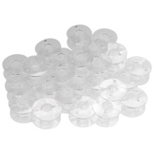 25 Rocchetti in plastica trasparente per macchine da cucire, compatibili con Singer, Brother, Janome