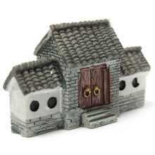 Miniatur-Villa, Puppenhaus, Topfblumen, Bastelidee, DIY-Ornament, Bonsai-Dekoration, Chinesisches antikes