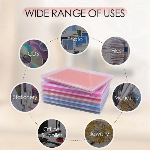 6 Pack Photo Storage Box, for Protecting Scrapbook 1