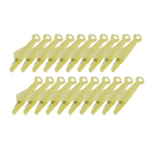 Fish Mouth Sewing Machine Needle Threader, 2024 Upgrade Automatic Sewing Needle Threader Tool,Yellow 100PCS