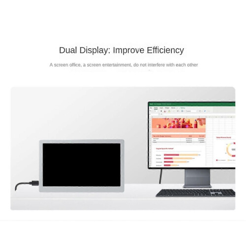 Οθόνη IPS 7 ιντσών USB2.0 Δευτερεύουσα οθόνη 1024x600 170 Οθόνη επέ 1