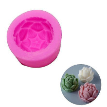 Aromatherapie-Kerzen-Silikonform, 3D-Lotusblumenform, Seifenform, DIY-Bastelidee HFMQV