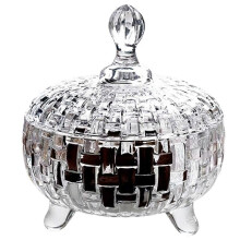 Tischdekoration, buntes Bonbonglas im europäischen Stil aus Glas mit Deckel, staubdichte Snackdose,