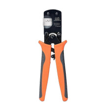 Pinza crimpatrice a cricchetto per connettori miniaturizzati, compatibile con fili da 0,03-0,52 mm,