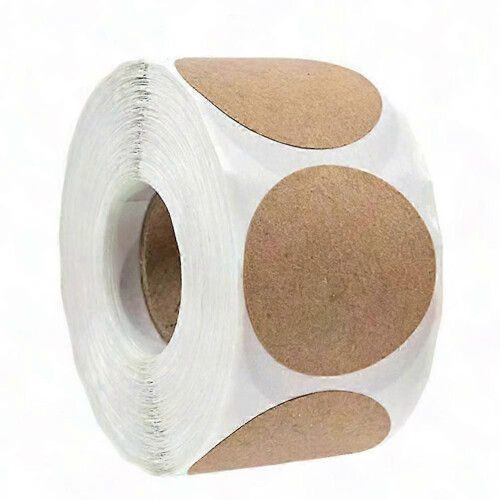 Permanent Adhesive Round Label Stickers for Crafting and Organization