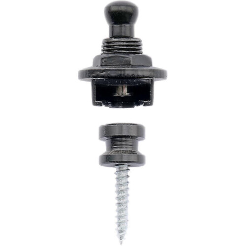 Säkra gitarrremstift för akustisk, elgitarr och bas - 2-pack, svart finish 2