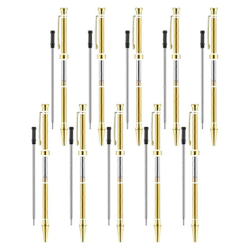 10-teiliges Drechselstift-Set, 7 mm Slimline-Drehstift, Gold