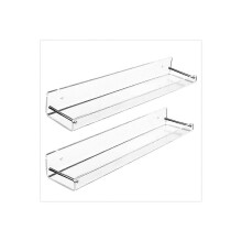 2 Pack Acrylic Floating Shelves, 15x 3.25inch , Bathroom for Office