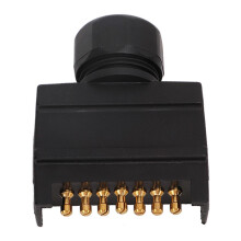 12V 7Pin Flat Male Trailer Connector Adapter Copper for Cars Trucks RVs Caravans