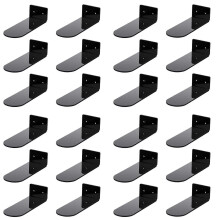 24 Pack Floating Shoe Shelves,Black Acrylic Wall Mounted Shoe Display Shelves,compatible Display Collectible Shoe&Sneaker