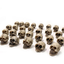 40-teiliges Set aus simulierten Totenkopfmodellen, modernen Mini-Totenkopf-DIY-Halloween-Dekorationen,