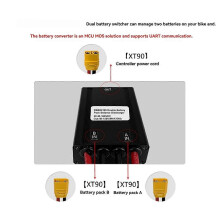 Electric Bicycle Dual Battery Connect 20-72V 120A Adapter Discharge Converter Ebike Module Balanced Discharge